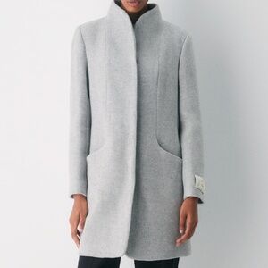 Aritzia Wilfred Cocoon Coat Wool Cashmere Light Gray (XS)